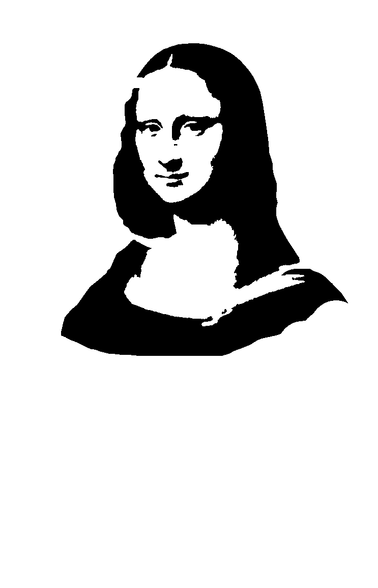 Black And White Mona Lisa