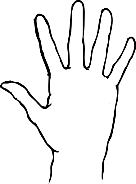 Hand Outline Template Printable - Free Clipart Images