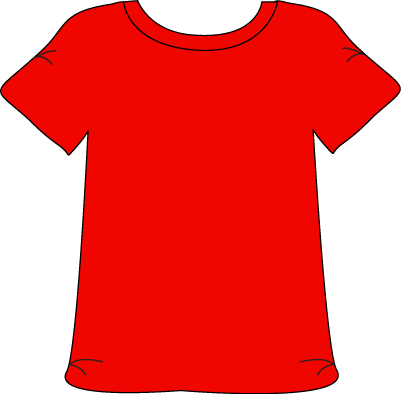 Red Tshirt Clip Art - blank - Free Clipart Images