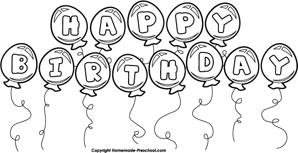 Birthday Balloon Drawing - ClipArt Best