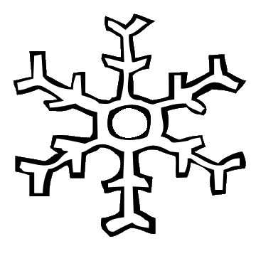 Snowflake Clip Art Black And White - Free Clipart ...