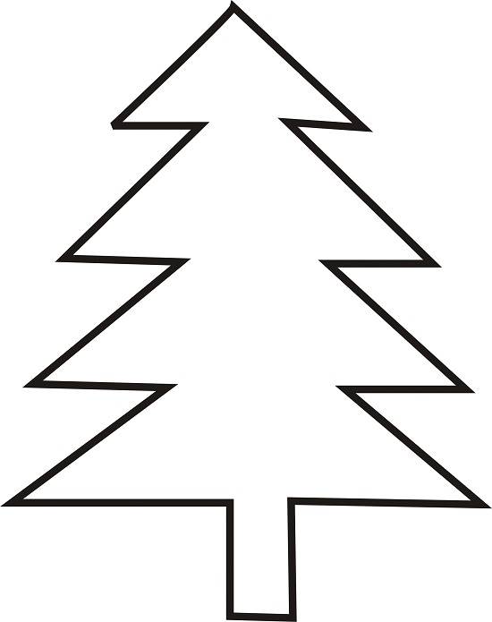 free clipart christmas tree outline - photo #36