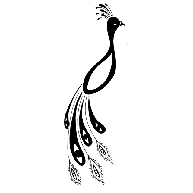 Simple Peacock Designs - ClipArt Best