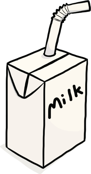 Cartoon Of The Milk Carton Clip Art, Vector Images & Illustrations ...