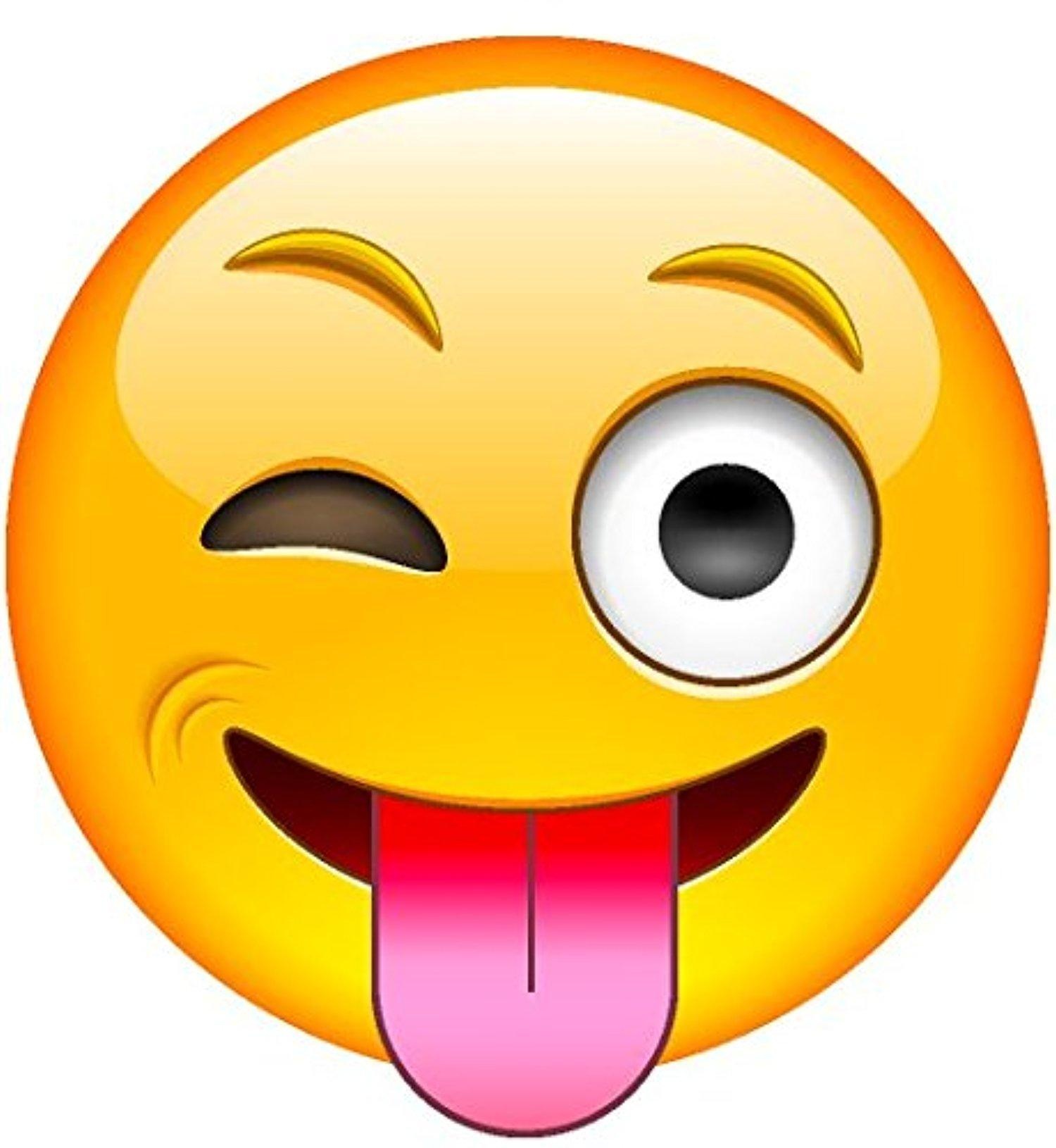 Smiley Face Emoji - Silly Winking - Latest & Top Rated