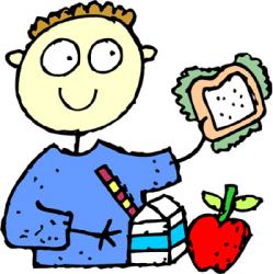 School lunch time clipart