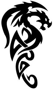 Tattoo's For > Simple Tribal Dragon Tattoo