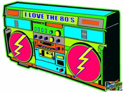 80s Boombox Clipart