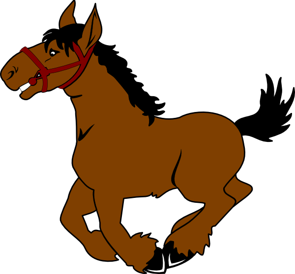 Horse clip art vector