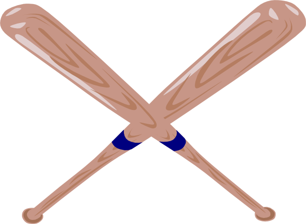 Crossed Baseball Bat Clipart - Free Clipart Images