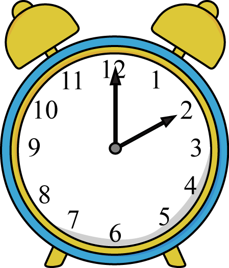 Colorful Clock Clipart - Free Clipart Images