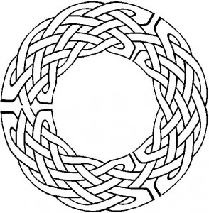 Pix For > Celtic Knotwork Circle Border