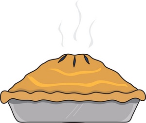 Pie Clipart Image - Fresh baked fruit pie just out of the oven