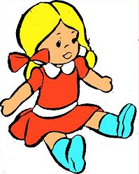 old doll cartoon
