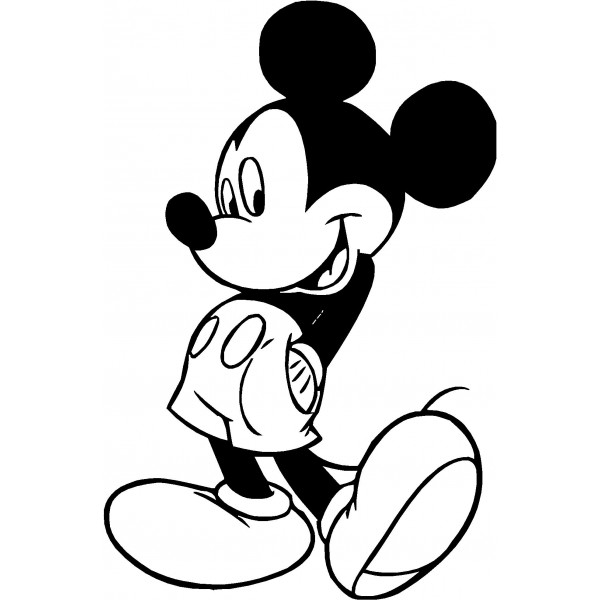 Mickey mouse clip art free black and white - ClipartFox