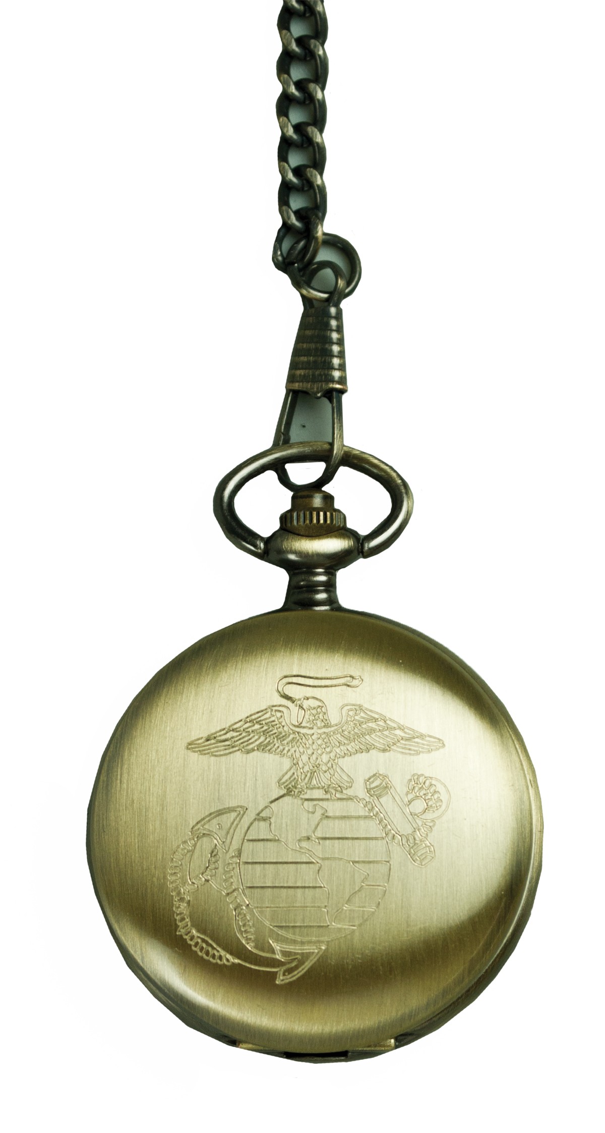 Eagle, Globe, and Anchor Personalized Pocket Watch Bronze or ...