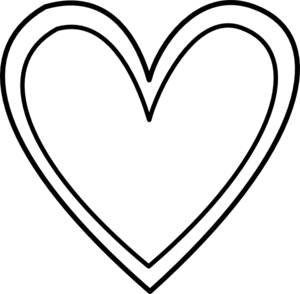 515 views Heart clipart black and white free