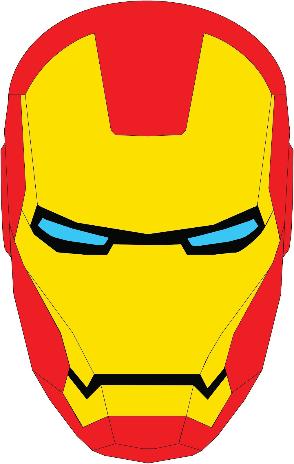 Iron man face clipart