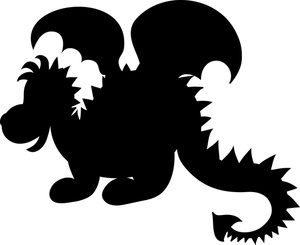 Flying Dragon Silhouette - Free Clipart Images