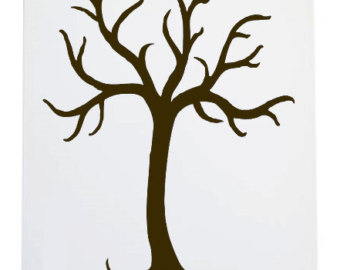 Tree stencil | Etsy