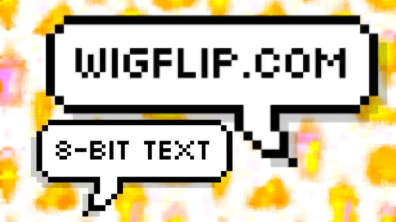 Wigflip.com | 8-bit text Speech Bubble Maker - YouTube
