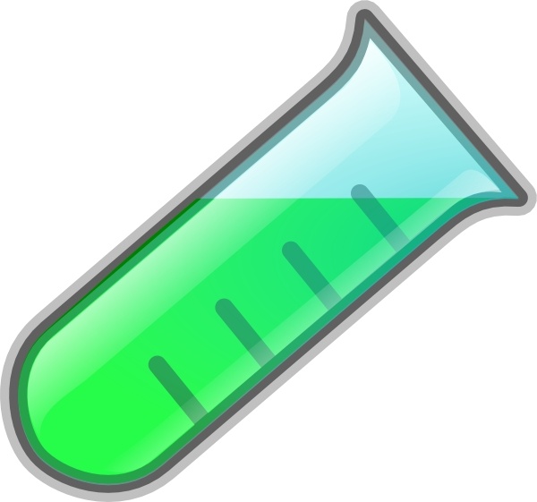 Test Tube Icon clip art Free vector in Open office drawing svg ...