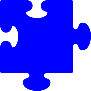Jigsaw Pattern Clip Art Crossword Puzzle Blue