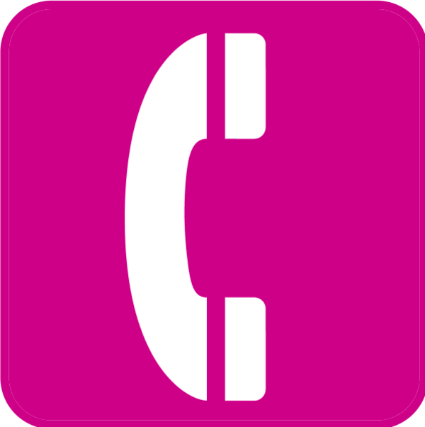 Icon clipart pink phone
