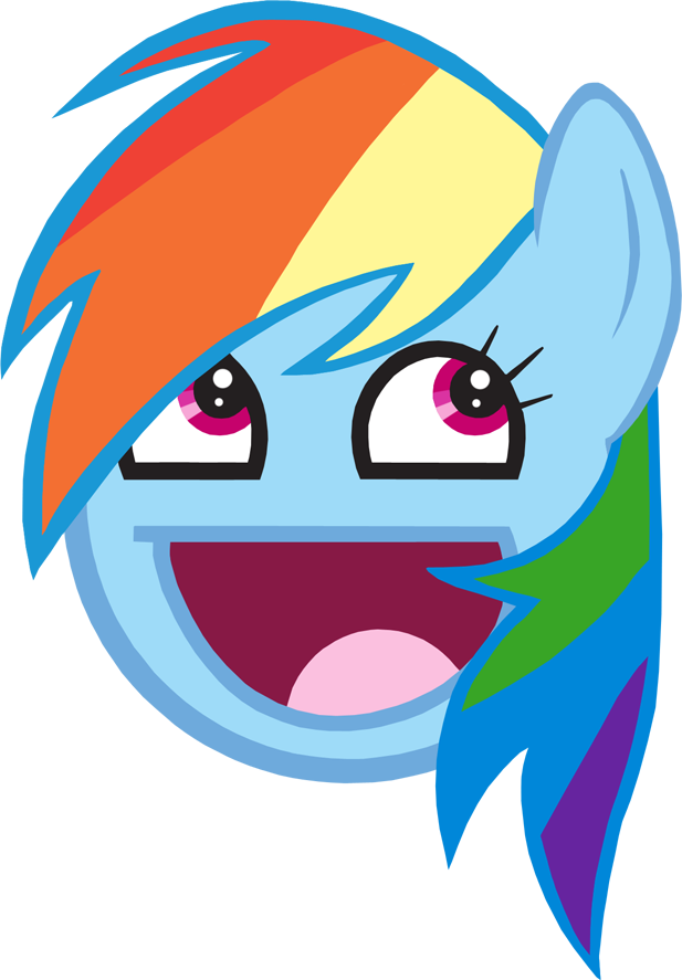 Rainbow Dash Awesome Face