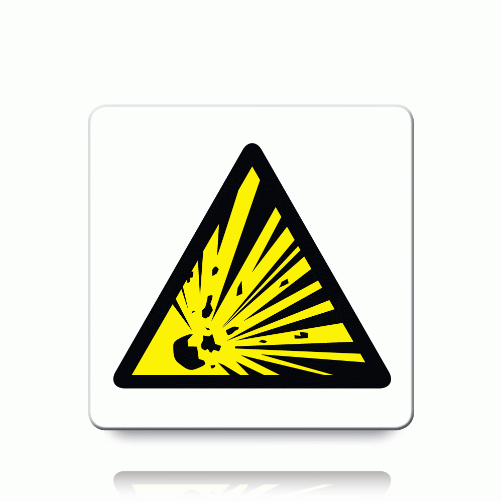 Buy Danger Explosive Material Labels | Danger & Warning Stickers