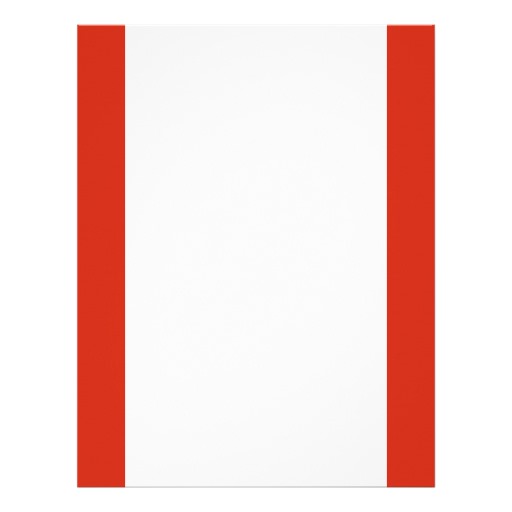 Plain Red and White Background. Letterhead Template from Zazzle.