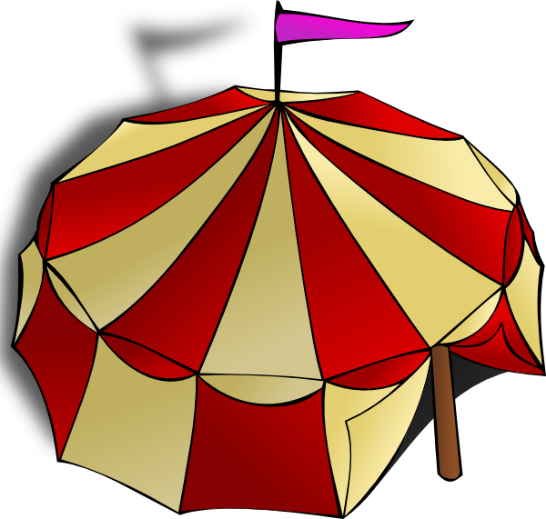 Circus Tent 3 Clip Art - vector clip art online ...