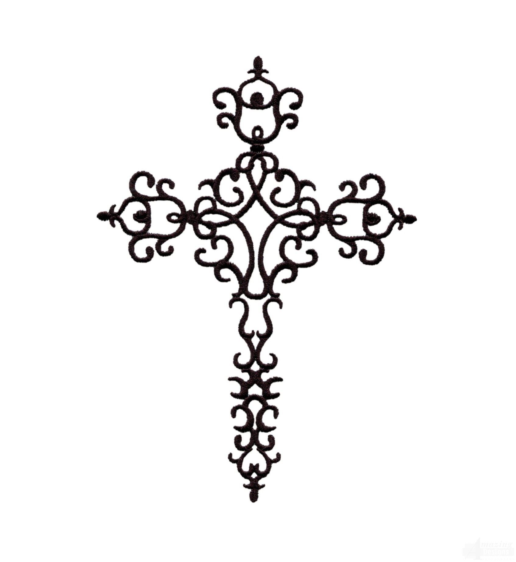 Easter Cross 2 Embroidery Design