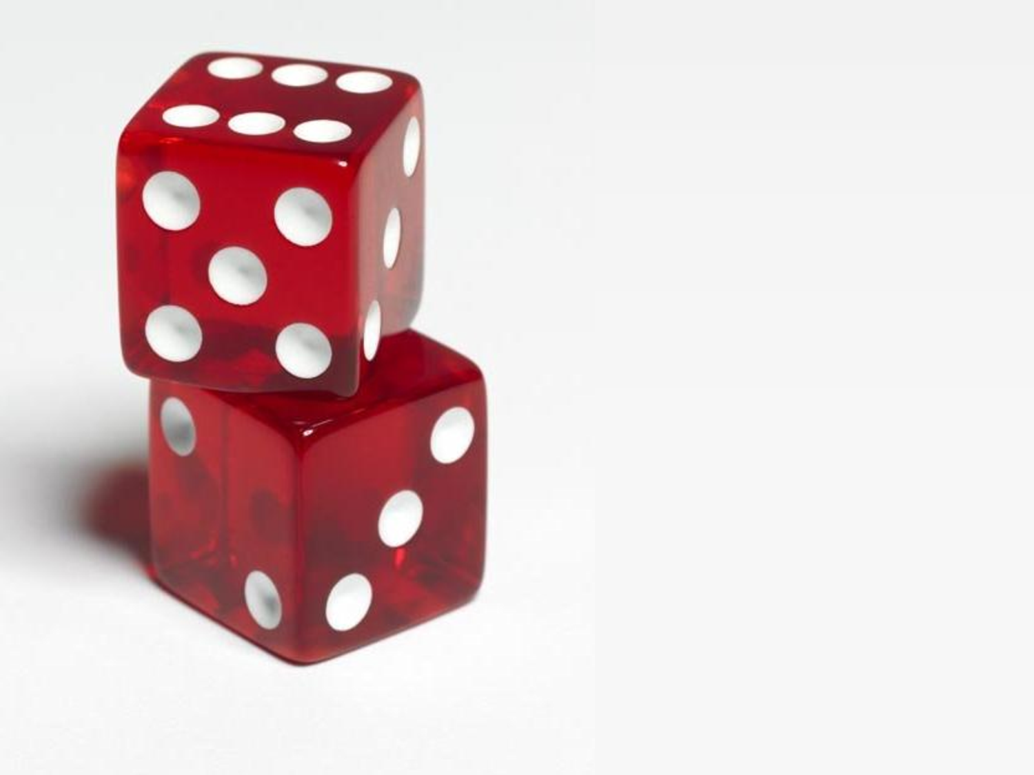 Free Powerpoint Templates Red Dice Content Slide