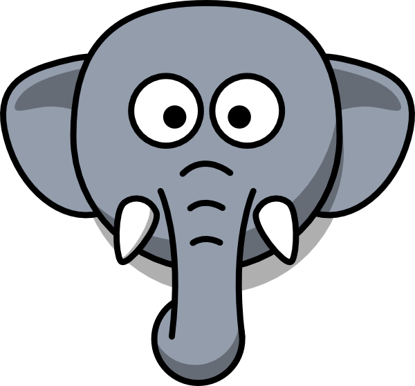 Elephant Head Clip Art - vector clip art online ...