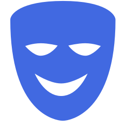 Royal blue comedy icon - Free royal blue movie genres icons