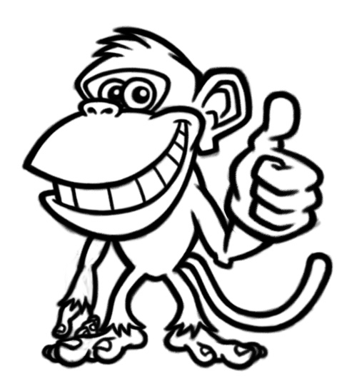 Monkey cartoon character sketch - Coghill Cartooning - Cartooning ...