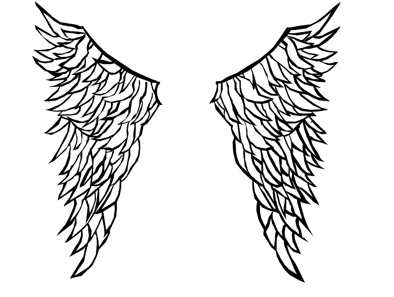 Simple Angel Wings Outline - ClipArt Best - ClipArt Best