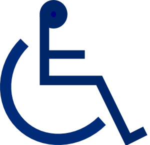 Wheelchair Sign 2 clip art - vector clip art online, royalty free ...