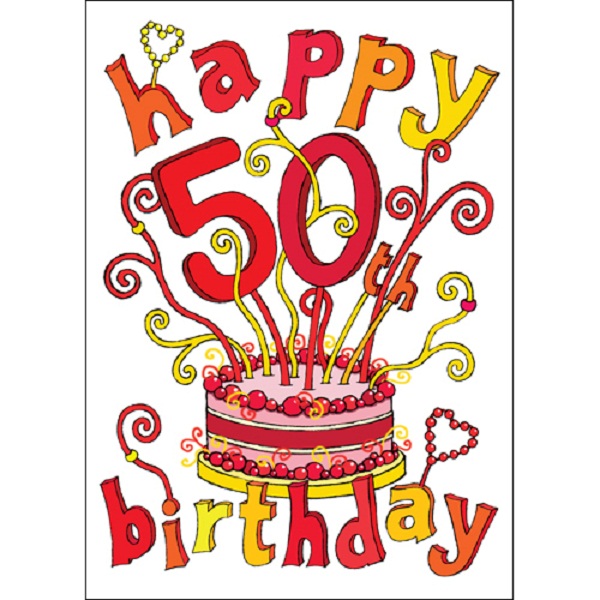 Printable Happy 50th Birthday Card Printable Cards