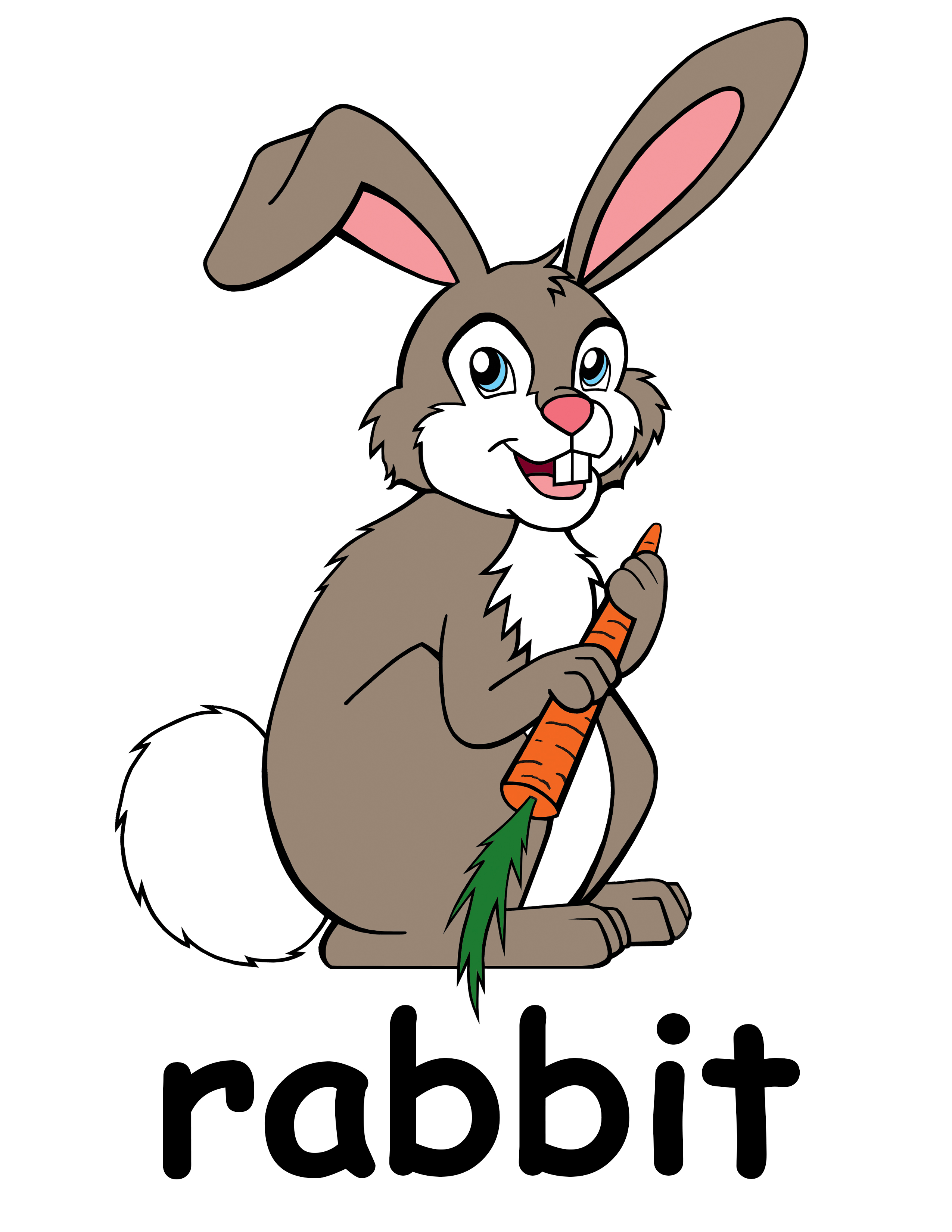 clip art cartoon rabbits - photo #26