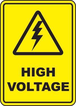 High Voltage Floor Sign by SafetySign.com - R2966