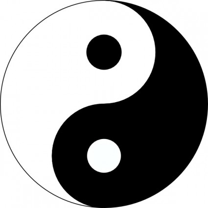 Yin Yang clip art Free vector in Open office drawing svg ( .svg ...