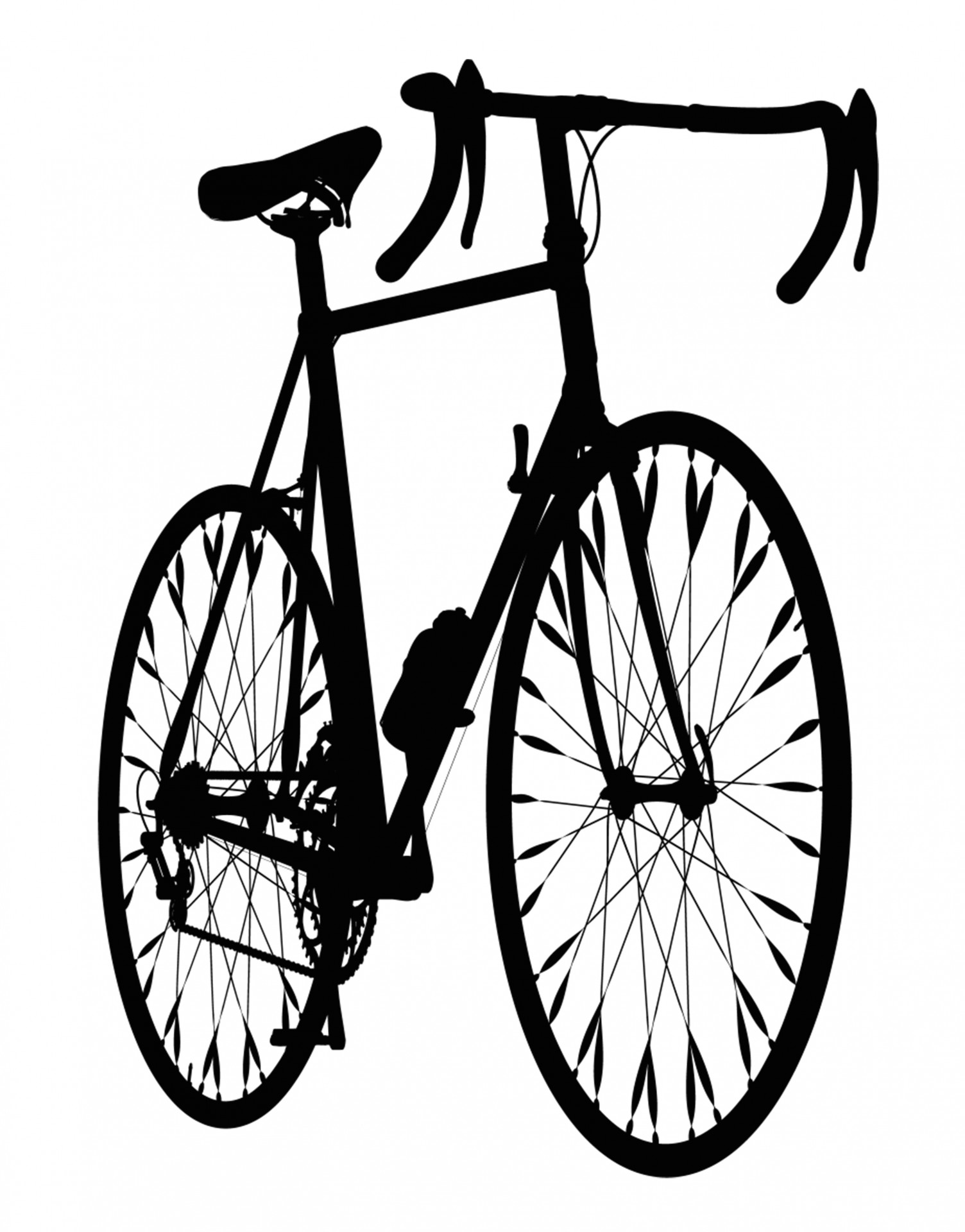Berg Fahrrad-Schattenbild Kostenloses Stock Bild - Public Domain ...