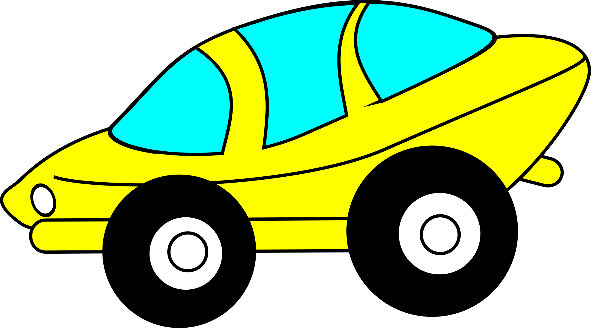 Car black and white clipart high resolution