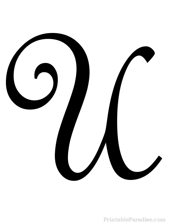 Printable Cursive Letters - Free Fancy Cursive Letters