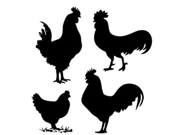 Chicken stencil | Etsy