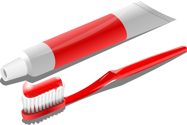 Toothbrush And Toothpaste Clipart