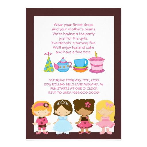 1000+ images about Tea Party Invitation Template ...