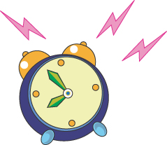 Animated alarm clock clipart